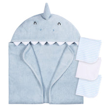 Load image into Gallery viewer, Gerber Shark 4piece Bath Set
