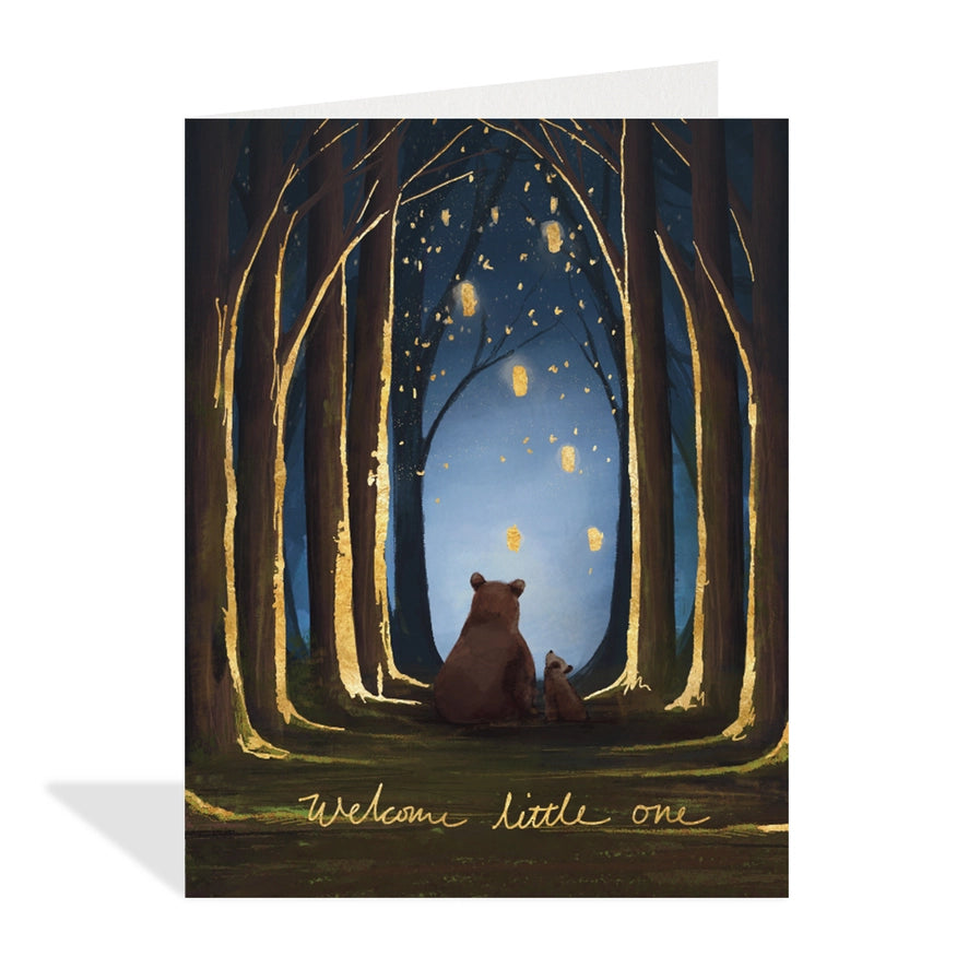 Nighttime Cub Baby Card