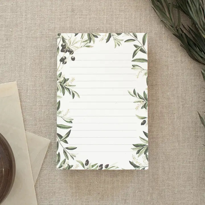 Utility House Olive List Notepad