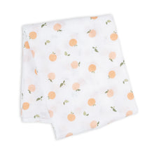 Load image into Gallery viewer, Lulujo Peaches Swaddle Blanket

