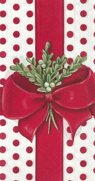 Red Bow Guest Napkin