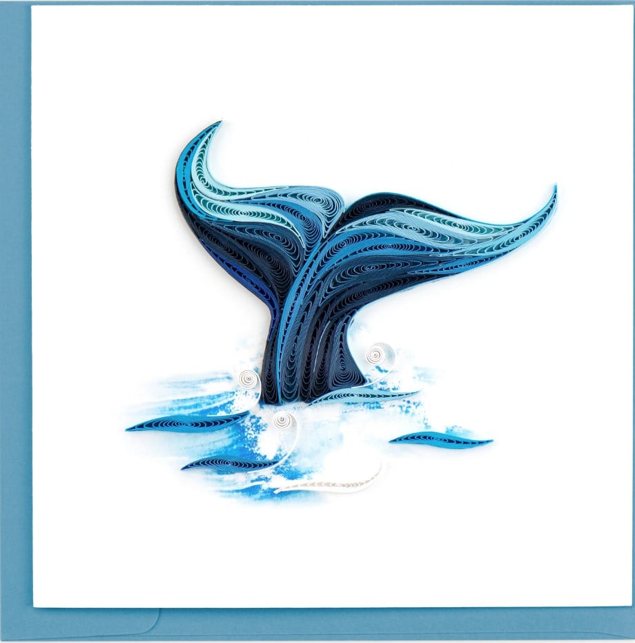 Whale Tail Quilling Card