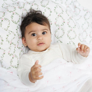 Bows & Rose Trellis - Cotton Swaddle 2 Pack