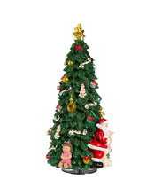 Load image into Gallery viewer, Christmas Tree With Revolving Santa Music Box
