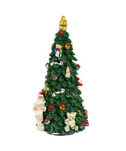 Load image into Gallery viewer, Christmas Tree With Revolving Santa Music Box
