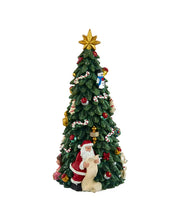 Load image into Gallery viewer, Christmas Tree With Revolving Santa Music Box
