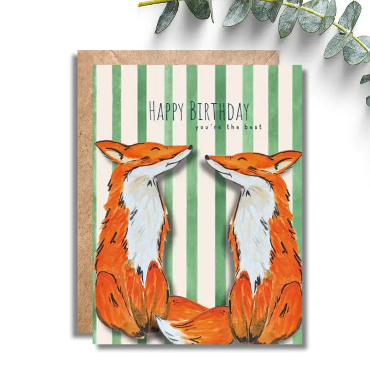 Birthday Fox Card
