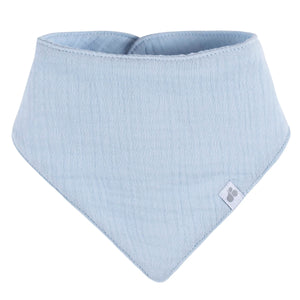 Muslin Bandana Bibs, Blue 4 Pack