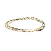 Load image into Gallery viewer, Delicate Stone Necklace/ Bracelet- African Turquoise
