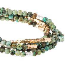 Load image into Gallery viewer, Stone Wrap, African Turquoise
