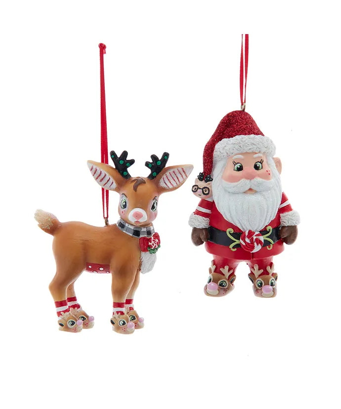 Reindeer Slipper Buddies Ornament