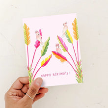 Load image into Gallery viewer, Pink Cockatoo Birthday Card

