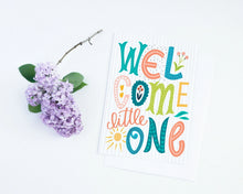 Load image into Gallery viewer, Welcome Little One New Baby Card
