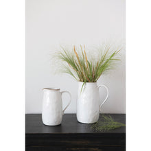 Load image into Gallery viewer, Stoneware Pitcher, White
