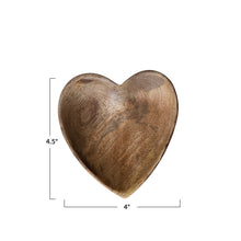 Load image into Gallery viewer, Mango Wood Heart Tray
