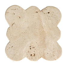 Load image into Gallery viewer, Travertine Coasters w/ Scalloped Edge, Set of 4
