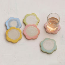 Load image into Gallery viewer, Stoneware Flower Coaster
