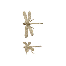 Load image into Gallery viewer, Pewter &amp; Gold Dragonfly
