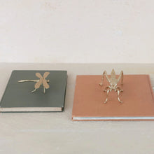 Load image into Gallery viewer, Pewter &amp; Gold Dragonfly
