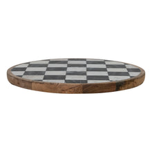 Load image into Gallery viewer, Marble Check Lazy Susan
