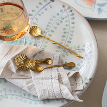 Load image into Gallery viewer, Stainless Steel Shell Shaped Spoon, Gold Finish
