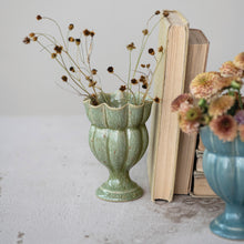 Load image into Gallery viewer, Scalloped Footed Vase
