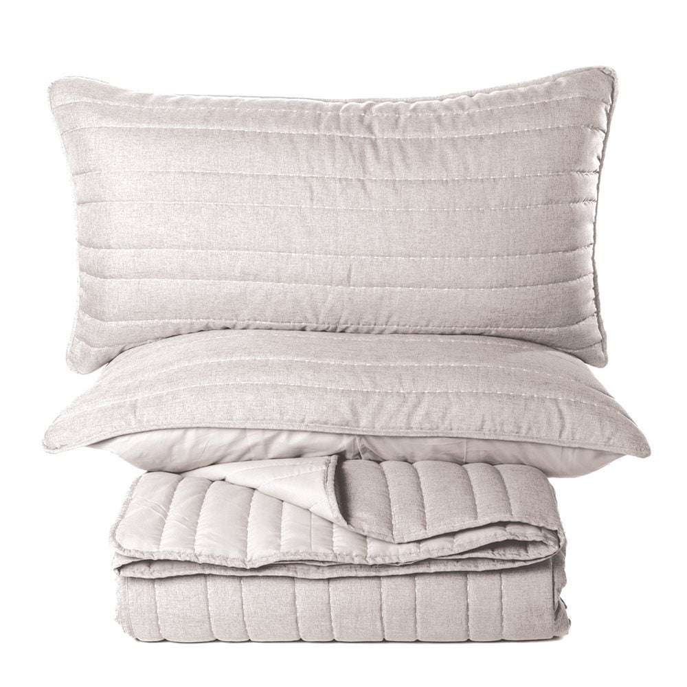 Dumpling Quilt Set, Natural