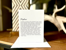 Load image into Gallery viewer, Dear Nephew Card
