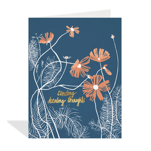 Healing Thoughts Sympathy Card