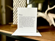 Load image into Gallery viewer, Dear Niece Card
