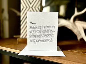 Dear Niece Card