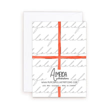 Load image into Gallery viewer, Red Bow Falalalala Mini Card
