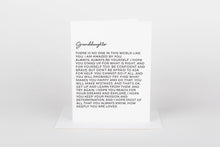 Load image into Gallery viewer, Dear Granddaughter Card
