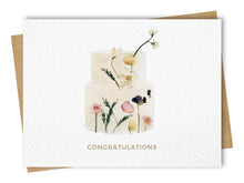Load image into Gallery viewer, Floral Wedding Cake Card
