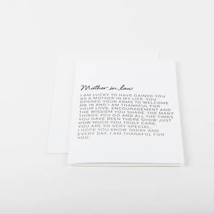 Dear Mother-in-Law Card