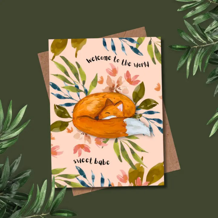 Baby Fox Card
