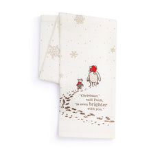Load image into Gallery viewer, Winne The Pooh Brighter With You Holiday Kitchen Towel
