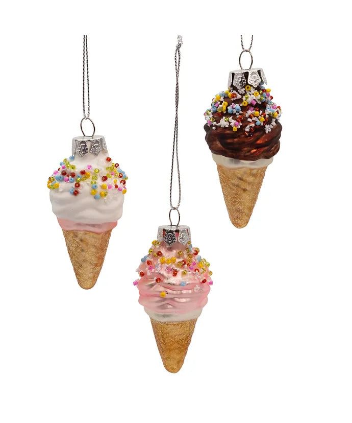 Glass Ice Cream Ornament