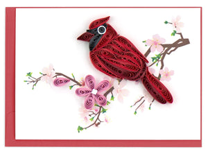 Cardinal Quilling Enclosure Card
