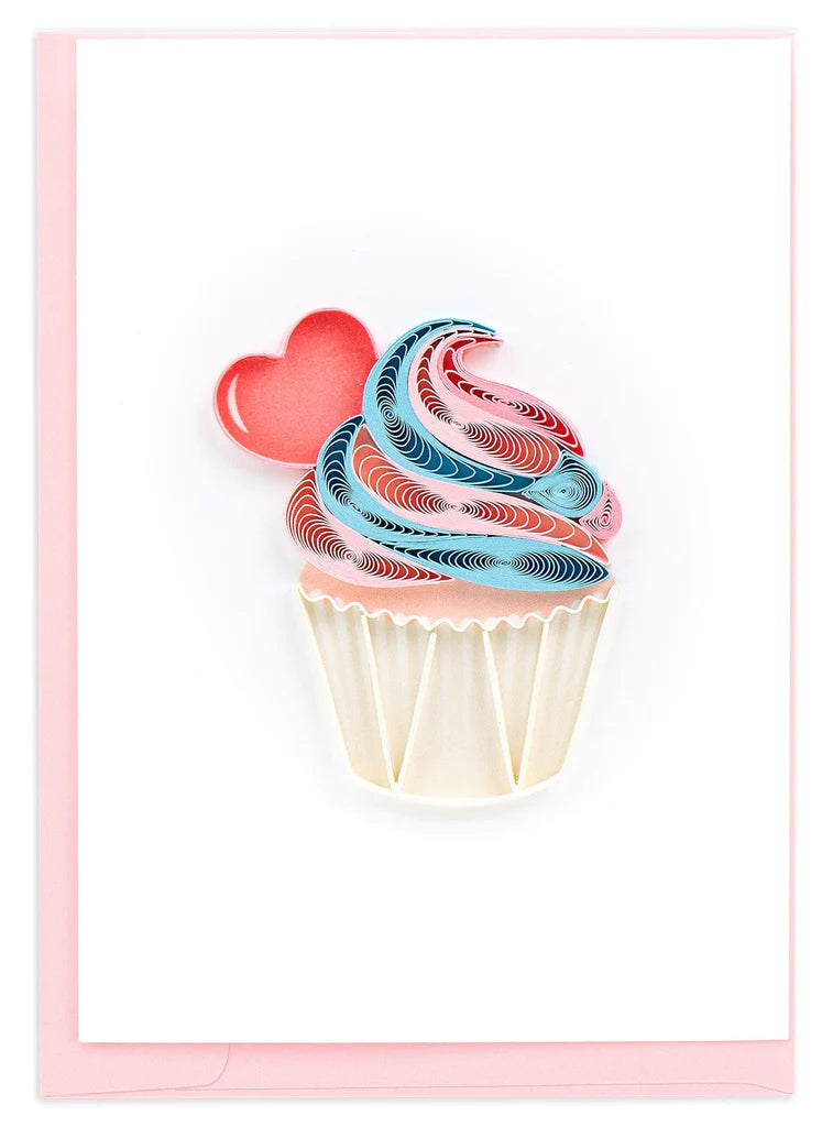 Lovely Cupcake Quilling Enclosure Card