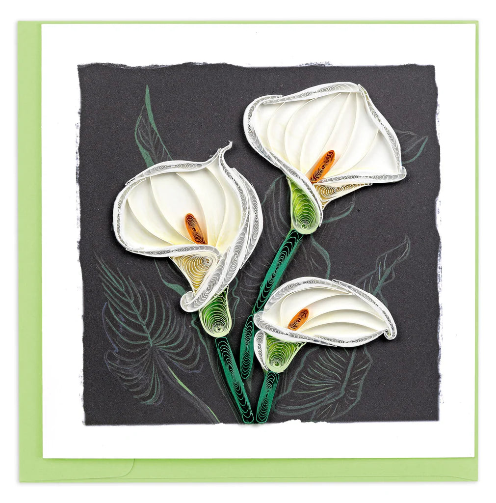 Calla Lilly Quilling Card