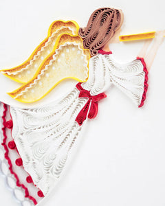 Christmas Angel Quilling Card