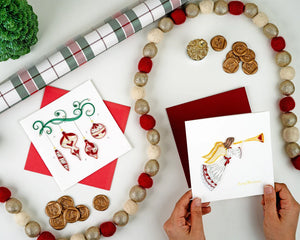 Christmas Angel Quilling Card