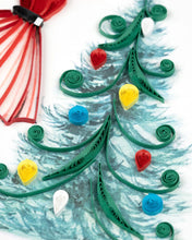 Load image into Gallery viewer, Christmas Lady Quilling Card
