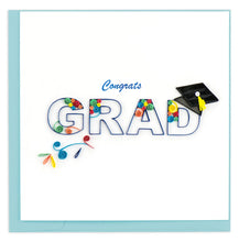 Load image into Gallery viewer, Congrats Grad Quilling Card
