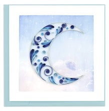 Load image into Gallery viewer, Crescent Moon Quilling Card

