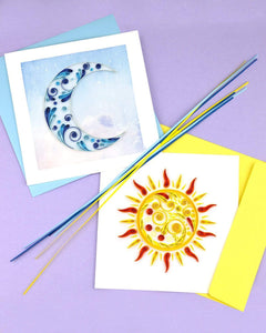 Crescent Moon Quilling Card
