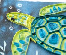 Load image into Gallery viewer, Decorative Sea Turtle Quilling Card
