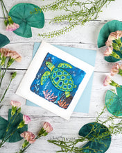 Load image into Gallery viewer, Decorative Sea Turtle Quilling Card
