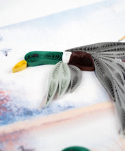 Load image into Gallery viewer, Duck Migration Quilling Card
